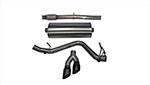 CORSA GMC Sierra 1500 Cat-Back Exhaust CC/SB DC/SB 5.3L V8 Sport 3 Inch Single Side Exit with Twin 4 Inch Black Pro-Series Tips