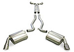 Corsa Camaro SS Exhaust System with 4 inch tips XO-Pipe, SPORT - LS3 w/ 6-Spd Manual