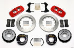 Wilwood AERO4 Rear P-Brake Kit 14.00in Red Chevy C-10 2.42 Offset 5-lug; 1975-1986