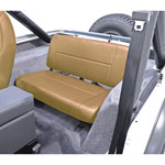 Rugged Ridge Fixed Rear Seat Tan 55-95 Jeep CJ / Jeep Wrangler; 1955-1995