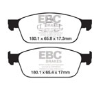 EBC 12+ Ford Focus 2.0 Turbo ST Greenstuff Front Brake Pads