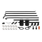 Mishimoto 08-14 Subaru WRX Baffled Oil Catch Can Kit - Black; 2008-2014