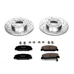 Power Stop 88-89 Honda CRX Front Z23 Evolution Sport Brake Kit; 1988-1989