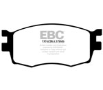 EBC 06-11 Hyundai Accent 1.6 Redstuff Front Brake Pads; 2006-2011