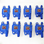 Granatelli 05-13 GM LS1/LS2/LS3/LS4/LS5/LS6/LS7/LS9/LSA Hi-Perf Coil Packs - Blue (Set of 8); 2005-2013