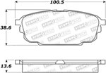 StopTech Street Brake Pads Mazda Protege5, Rear