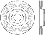 StopTech Infiniti Q50 Sport Slotted Brake Rotor, Front Right