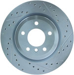 StopTech BMW X1 Select Sport Drilled/Slotted Rotor, Rear Left