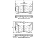 StopTech Sport Brake Pads Lexus IS350, Rear; 2006-2013