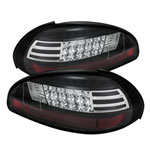 Spyder Pontiac Grand Prix LED Tail Lights - Black - (ALT-YD-PGP97-LED-BK); 1997-2003