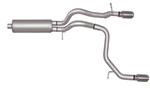 Gibson 08-10 Hummer H3 Alpha 5.3L 2.5in Cat-Back Dual Split Exhaust - Stainless; 2008-2010