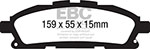 EBC 11+ Nissan Quest 3.5 Ultimax2 Front Brake Pads; 2011-2014