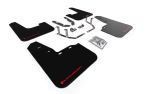 Rally Armor 18-22 Ford Fiesta ST MK8 Black UR Mud Flap w/ Red Logo; 2018-2022