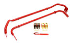 BMR Sway Bar Kit Adjustable With Bushings Front (SB016) And Rear (SB017) for Camaro Red