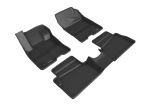 3D MAXpider 2022 Ford Maverick Hybrid Kagu 1st & 2nd Row Floormat - Black; 2022-2022