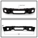 Spyder Ford F150 09-14 w/Fog Light Hole Front Bumper - Black (OEM # 9L3Z17757DPTM); 2009-2014