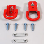 Ford Racing 15-22 F-150 Tow Hooks - Red (Pair); 2015-2022