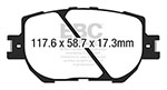 EBC 14+ Lexus IS250 2.5 Ultimax2 Front Brake Pads