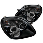 Spyder Mercedes Benz SLK Halo Projector Headlights - Black - (PRO-YD-MBSLK98-1PC-HL-BK)