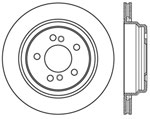 StopTech BMW M3 Sport Cryo Cross Drilled Rotor, Rear Right; 2001-2006