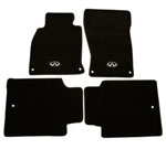 NRG Floor Mats - 13+ Infinity Q70 w/ Infiniti Emblem Logo (4 pieces)