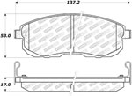 StopTech Street Select Brake Pads Infiniti I30, Front; 2000-2001