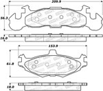 StopTech Street Brake Pads Plymouth Sundance, Front