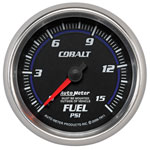 Autometer Cobalt 2-5/8in Mechanical Fuel Pressure Gauge 0-15 PSI; 2015-2015