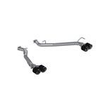 MBRP 20-21 Ford Explorer ST 3.0L EcoBoost Dual Rear Exit Axle Back w/ Quad Carbon Fiber Tips - T304; 2020-2022