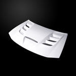 Amerihood Dodge Charger 2006-2010 VIP Style Functional Ram Air Hood; 2006-2010