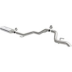 MagnaFlow 2020 Jeep Gladiator 2.5in Rock Crawler Series Single Rear Exit SS Cat-Back Exhaust w/o Tip; 2020-2024