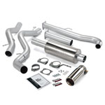 Banks Power 01-04 Chevy 6.6L Ec/CCSB Monster Exhaust System - SS Single Exhaust w/ Chrome Tip; 2001-2004