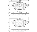 StopTech Street Brake Pads Audi TT Fr 3/99 - To 6/99, Front; 2000-2000