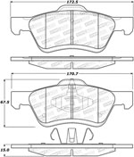 StopTech Street Select Brake Pads Mercury Mariner, Front