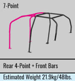 Cusco Chromoly Roll Cage 7-Point 4/5-Passenger Through Dash Mitsubishi Evo 10 CZ4A (S/O / No Cancel); 2008-2016