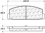 StopTech Street Select Brake Pads Mazda Protege Mazdaspeed, Rear; 2003-2003