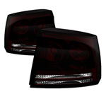 Xtune Dodge Charger 05-08 OEM Style Tail Lights Dark Red ALT-JH-DC05-OE-RSM; 2005-2008