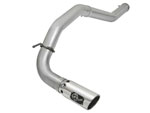 aFe Atlas Exhaust 5in DPF-Back Al Steel 2016 Nissan Titan XD V8-5.0L Polished Tip; 2016-2016