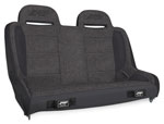 PRP Jeep Wrangler JKU/JLU Elite Series Rear Bench- Grey; 2006-2018