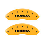 MGP 4 Caliper Covers Engraved F & R Honda Yellow Finish Black Char 2011 Honda Accord Crosstour