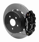 Wilwood 2020+ Jeep Gladiator (JT) Narrow Superlite 4R Rear Slotted Brake Kit 14.00in Black w/ Lines; 2020-2023