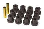 Prothane 55 Chevy Full Rear Spring Bushings - Black; 1955-1955