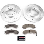 Power Stop 91-96 Mitsubishi Montero Front Z26 Street Warrior Brake Kit; 1991-1996