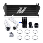 Mishimoto 19+ Ford Ranger 2.3L EcoBoost Intercooler Kit - Black + Polished Pipes; 2019-2022