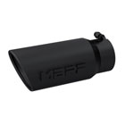 MBRP Universal Tip 5 O.D. Angled Rolled End 4 inlet 12 length - Black Finish