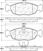 StopTech Street Brake Pads Chevy, Front