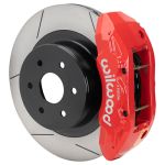 Wilwood 99-18 Chevy Silverado/GMC Sierra 16x1.25 Slotted Rotor TX4R 4 Piston Rear Brake Kit - Red; 1999-2018