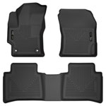 Husky Liners 2020 Toyota Corolla Weatherbeater Black Front & 2nd Seat Floor Liners; 2020-2022