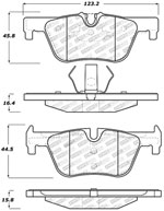 StopTech Sport Brake Pads BMW 230i xDrive 312mm Front Disc, Rear