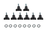 Kentrol 1997 Jeep Wrangler TJ-02 Hardtop Screws - Textured Black; 2002-2002